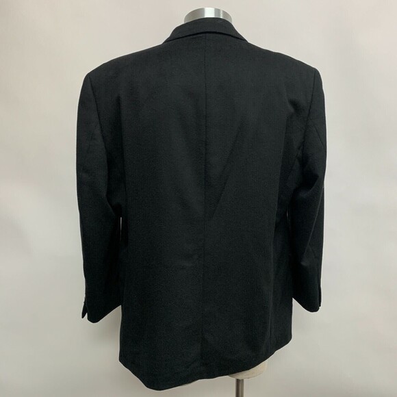 Andrew Fezza New York Men's Blazer Jacket 46R Black 100% Cashmere - Picture 5 of 10